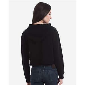 Women's Cropped Fleece Hooded Sweatshirt - LS12000