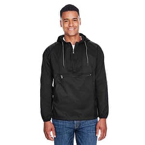 Unisex Packable Hooded Nylon Jacket - M750