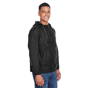 Unisex Packable Hooded Nylon Jacket - M750