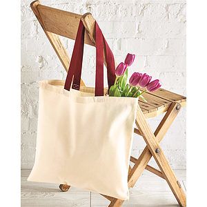 Contrast-Color Handle Tote - OAD105