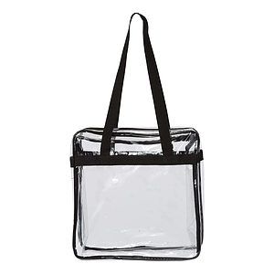 OAD Clear Tote with Zippered Top - OAD5005