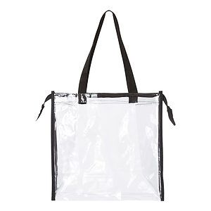 OAD Clear Zippered Tote with Full Gusset - OAD5006