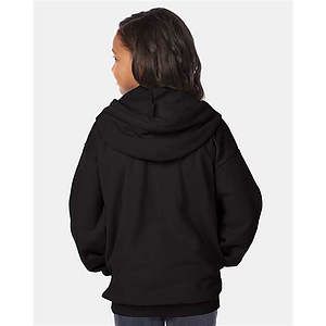 Youth EcoSmart® Full-Zip Hooded Sweatshirt - P480