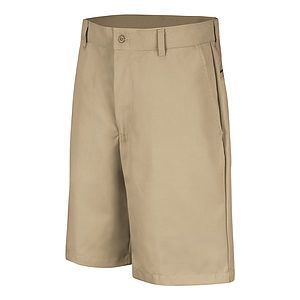 Men's Extended Sizes Cotton Casual Plain Front Shorts - PC26EXT