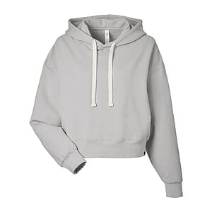 Women's Vintage Oversized Cropped Hooded Sweatshirt - PDP1725