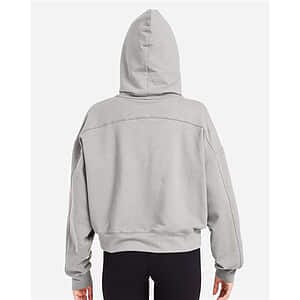Women's Vintage Oversized Cropped Hooded Sweatshirt - PDP1725