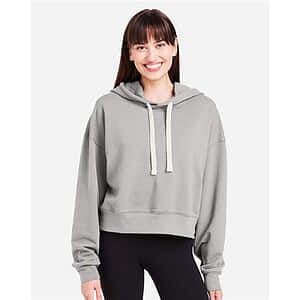 Women's Vintage Oversized Cropped Hooded Sweatshirt - PDP1725