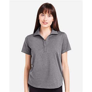 Women's Fairway Marbled Jersey Polo - PDP7058