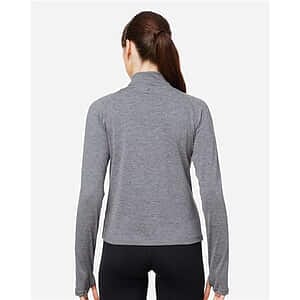 Women's Fairway Marbled Jersey Quarter-Zip Pullover - PDP8023