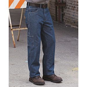 Men's Extended Sizes Flame Resistant Pre-Washed Denim Dungaree - PEJ8EXT