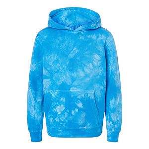Youth Midweight Tie-Dyed Hooded Sweatshirt - PRM1500TD