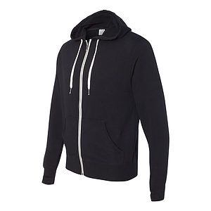 Unisex Heathered French Terry Full-Zip Hooded Sweatshirt - PRM90HTZ
