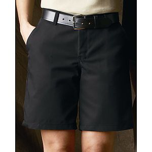 Women's Plain Front 8" Shorts - PT27
