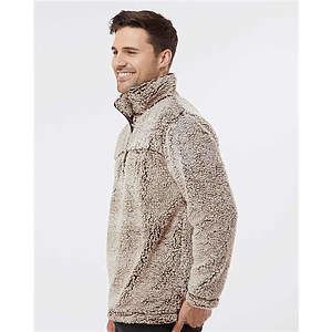 Unisex Sherpa Fleece Quarter-Zip Pullover - Q10