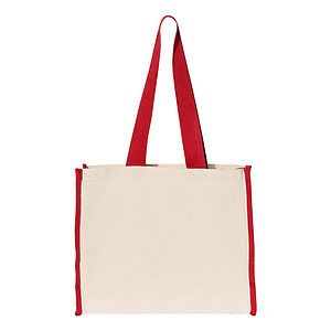 14L Tote with Contrast-Color Handles - Q1100