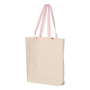 11L Canvas Tote with Contrast-Color Handles - Q4400