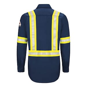 Men's Tall iQ Series® Endurance Enhanced-Vis Work Shirt - QS40ET