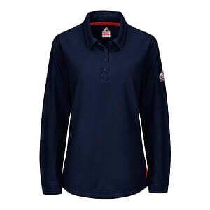 Women's iQ Series® Long Sleeve Polo with 4-Button Placket - QT15