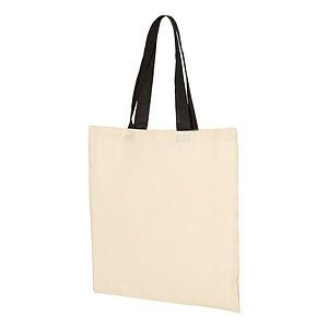 Economical Tote with Contrast-Color Handles - QTB6000