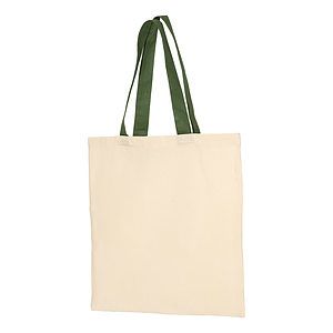 Economical Tote with Contrast-Color Handles - QTB6000