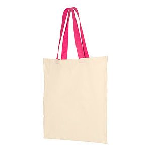 Economical Tote with Contrast-Color Handles - QTB6000