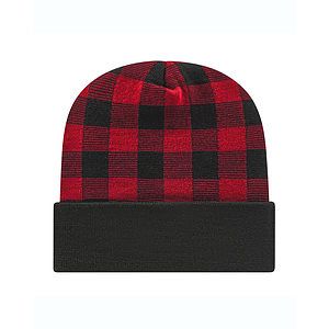 USA-Made Plaid Beanie - RKP12