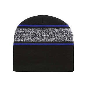 USA-Made Variegated Striped Beanie - RKV9