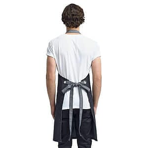Domain Contrast Denim Bib Apron - RP127