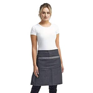 Domain Contrast Denim Waist Apron - RP128