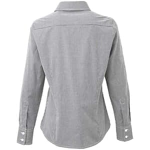 Women's Microcheck Gingham Cotton Shirt - RP320