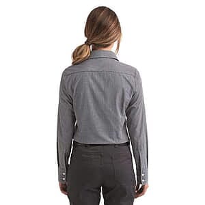 Women's Microcheck Gingham Cotton Shirt - RP320