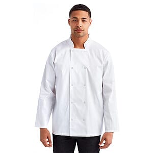 Unisex Ten Studded Front Chef Coat - RP665