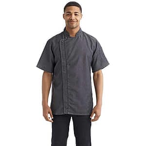 Unisex Zip-Close Short Sleeve Chef's Coat - RP906