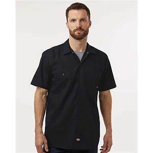 Men's Tall Industrial Short Sleeve Work Shirt - S535T
