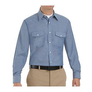 Men's Deluxe Western Style Long Sleeve Shirt - SC14