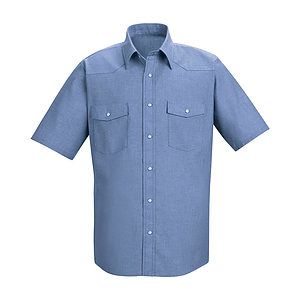 Men's Deluxe Western Style Short Sleeve Shirt - SC24