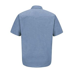 Men's Deluxe Western Style Short Sleeve Shirt - SC24