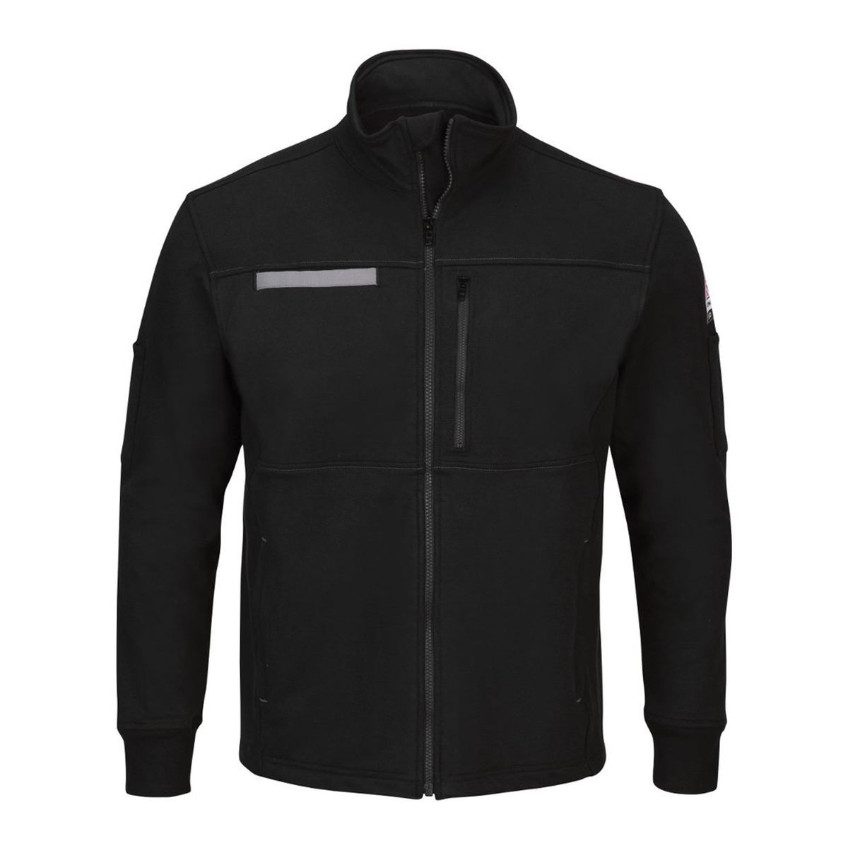 Men's Tall Zip Front Fleece Jacket-Cotton /Spandex Blend - SEZ2T