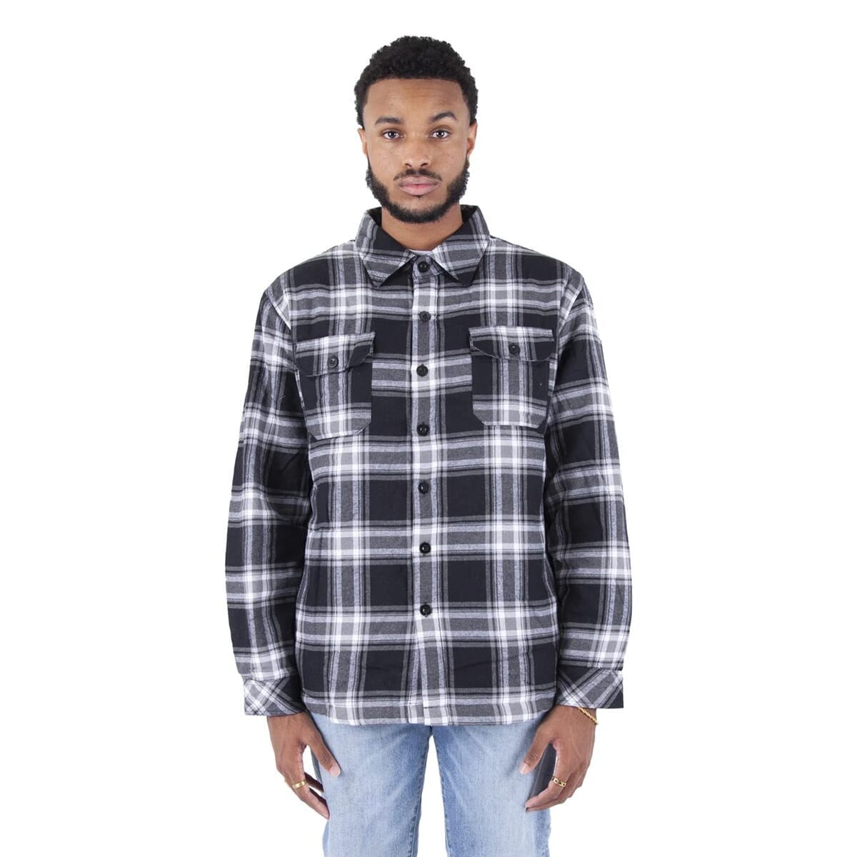 Men's Plaid Flannel Jacket - SHPFJ