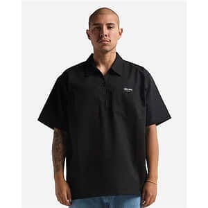Men's Work Heavyweight Quarter-Zip Short Sleeve Shirt - SHQZWS