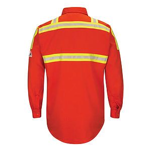 Men's Enhanced Visibility Long Sleeve Uniform Shirt - SLATOR