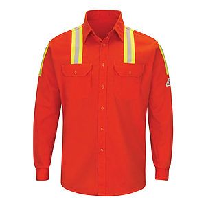 Men's Enhanced Visibility Long Sleeve Uniform Shirt - SLATOR