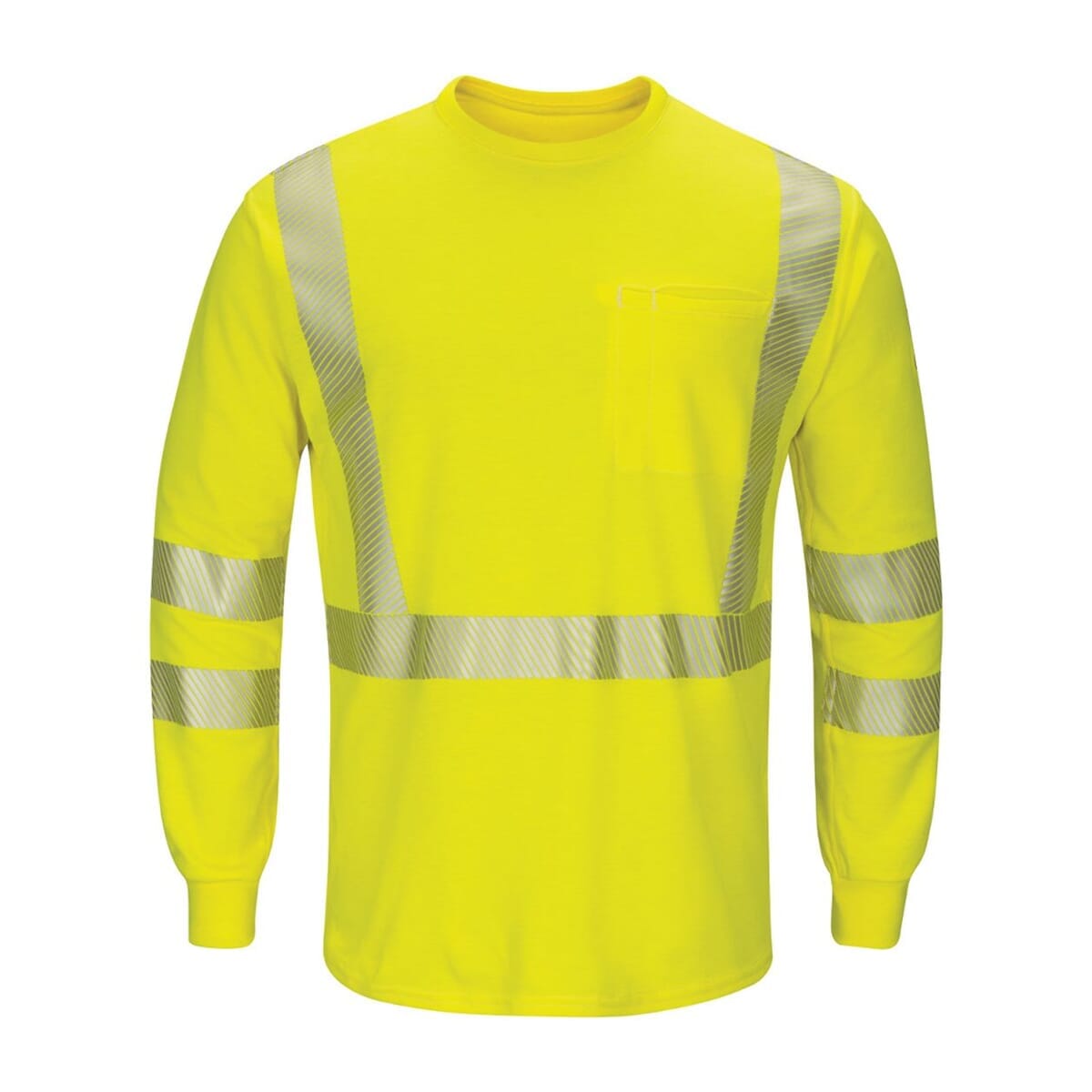 Men's Tall Hi-Visibility Lightweight Long Sleeve T-Shirt - SMK8T