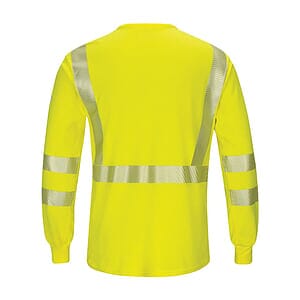 Men's Tall Hi-Visibility Lightweight Long Sleeve T-Shirt - SMK8T