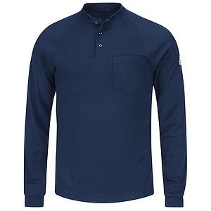 Men's Long Sleeve Henley Shirt- CoolTouch®2 - SML2