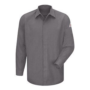 Men's Concealed-Gripper Pocketless Long Sleeve Shirt - CoolTouch® 2 - SMS2