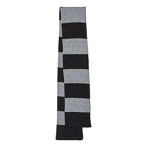 Rugby-Striped Knit Scarf - SP02