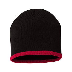 8" Bottom-Striped Beanie - SP09