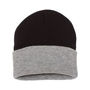 12" Color Blocked Cuffed Beanie - SP12T