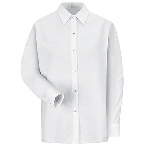 Women's Long Sleeve Specialized Pocketless Poplin Work Shirt - SP15